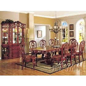 Toulouse Double Pedestal Table Dining Room Set by Acme Furniture