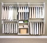 Easy Track RB1460 4-to-8-Foot Deluxe Tower Closet, White