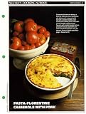  : McCall's Cooking School Recipe Card: Main Dishes 30 - Pork And Pasta Florentine (Replacement McCall's Recipage or Recipe Card For 3-Ring Binders)