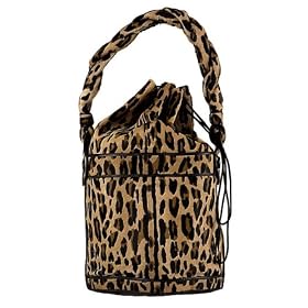 Fendi Handbags (Leopard) 8BR555 Pony Hair Leather Large Palazzo Bag