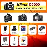 Nikon D5000 Digital SLR Camera Body + 2 Extended Life Batteries + Battery Charger + 8 GB Memory Card + Card Reader + Tripod + Carrying Case + Starter Kit + Digital Flash and more!!