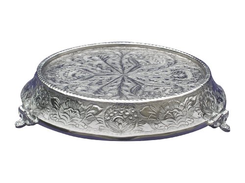 Glittering Silver Wedding Cake Stand Tapered 16