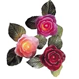 Kurt Adler UL1414A Victorian Rose Light Set Featuring Pink, Purple and Red Roses, 10 Light