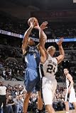 Minnesota Timberwolves v San Antonio Spurs: Michael Beasley and Richard Jefferson Photographic Poster Print by D. Clarke Evans, 28x42