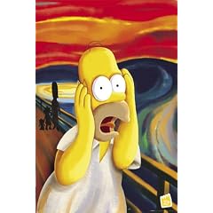 1art1 40763 The Simpsons - Homer, Der Schrei Poster (91 x 61 cm)