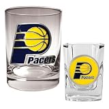 Indiana Pacers Rock Glass & Shot Glass Set
