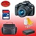 Canon EOS Rebel T3 12.2 MP CMOS Digital SLR Camera with EF-S 18-55mm f/3.5-5.6 IS II Zoom Lens + Deluxe Starter Kit