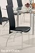 Coaster Himmarshee Upholstered Dining Side Chair with Black Bonded Leather