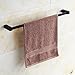 MARMOLUX ACC Bathroom Towel Bar Stainless Steel Bathroom Hotel Style Decor Rack Invisible Wall Mount Hanger Washcloth Holder Rail Non-Slip 21.5 Inch Black Paint Burghead Series