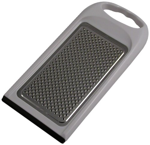 Metaltex 194542084 Kartoffelreibe / K&auml;sereibe mit Gummilippe, edelstahl