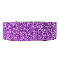 Wrapables Colorful Patterns Washi Masking Tape, Purple Shimmer
