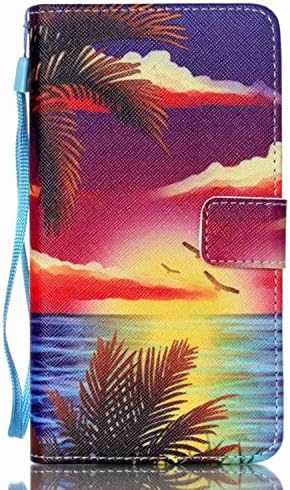 Samsung Galaxy Note 4 Case, JinLi(TM) PU Leather [Cloud Pattern][Wrist Strap] Wallet Case For Samsung Galaxy Note 4. (PatternNW-7)