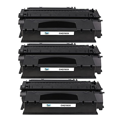 Cool Toner Compatible Toner Cartridge Replacement for HP Q7553X (Black, 3-Pack)