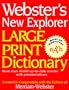 Webster's New Explorer Large Print Dictionary