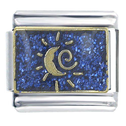 Childrens Toyshop  Jewelry : Midnight Moon Italian Charms Bracelet Link