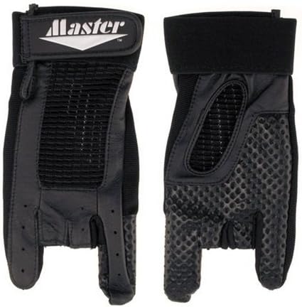 Black Leather Bowling Glove by Master- Right Hand