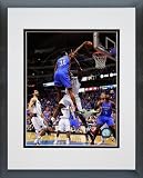 Kevin Durant Oklahoma City Thunder - NBA Framed and Matted Photo - 2011 Western Conference Finals Dunk - 11x14 Photo