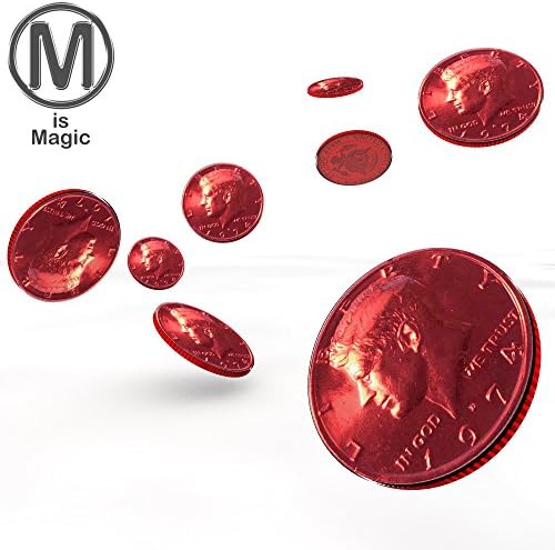 Red Electroplated Coin Half Dollar Size