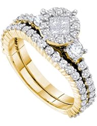1.37CT DIAMOND SOLIEL BRIDAL SET