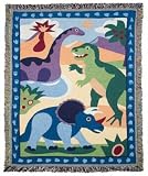 Olive Kids Dinosaurland Woven Throw