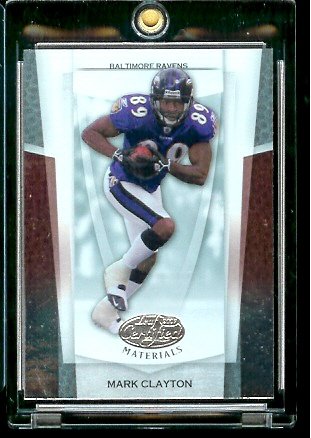 2007 Leaf Certified Materials Football # 100 Mark Clayton - Baltimore Ravens - NFL Trading Card