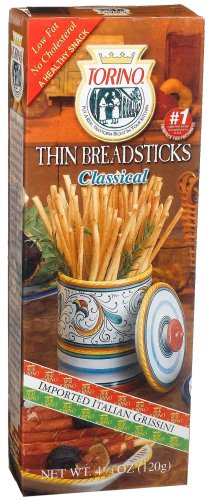 Torino Classical Thin Breadsticks, 4.25-Ounce Boxes (Pack of 12) by Torino
