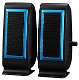 USB POWERED SPEAKERS - BLUE ACCENT