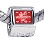 Pandora Style Bead Happy Valentine's Day Beads Fits Pandora Bracelet