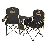 Minnesota Vikings NFL Deluxe Folding Conversation Arm Chair by Northpole Ltd. by NORTHPOLE