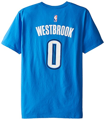 Oklahoma City Thunder Russell Westbrook #0 NBA Mens Tee, Blue