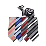 Soft Touch Stripe Woven Clip on Tie