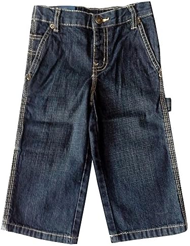 Falls Creek Baby Boys Lt./Med. Wash "Faded-Look" Carpenter Jeans - (Size - 18 Months)