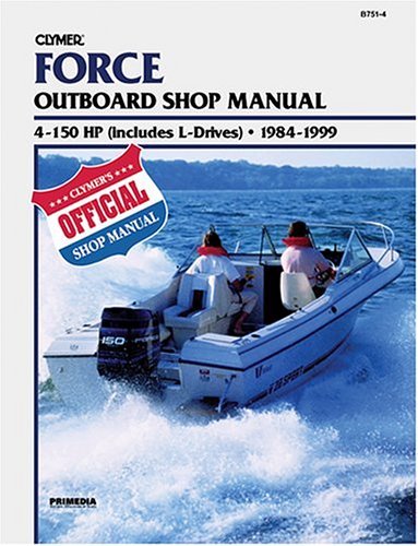 mercury outboard 9 9 boat motor-Force Outboard Shop Manual: 4-150 Hp Includes L-Drives 1984-1999 (Clymer Marine Repair) Images