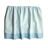 Tadpoles Basics Blue Gingham Crib Skirt