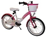 bike*star 40.6cm (16 Inch) Kids Children Girls Bike Bicycle - Colour Pink & White
