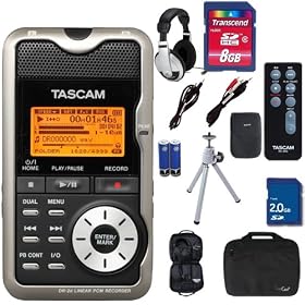 Tascam DR-2D Digital Portable Recorder w Remote