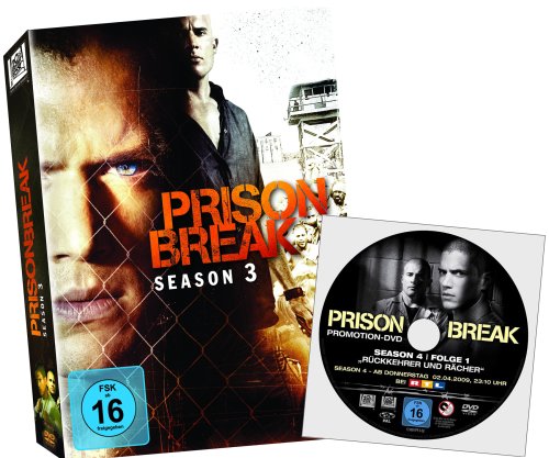 Produkt-Bild: Prison Break Season 3 mit Bonus Disc Season 4 Folge 1 - R&uuml;ckkehrer und R&auml;cher (exklusiv bei Amazon.de)