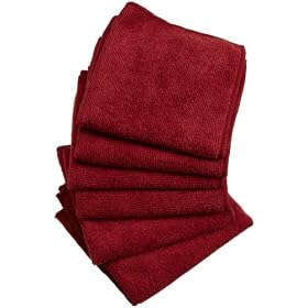 Buy DII Home Essentials Microfiber Kitchen Cloth, Spice Red, Set of 6 by DII