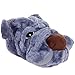 Silver Lilly Dog Plush Animal Slippers