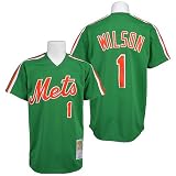 New York Mets Authentic 1985 Mookie Wilson St. Patrick's Day Jersey By Mitchell & Ness Size 52