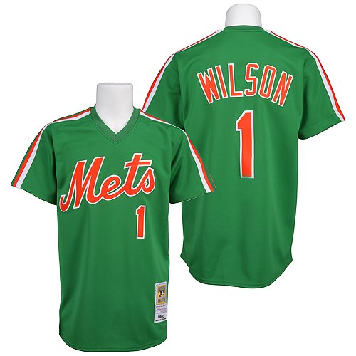 New York Mets Authentic 1985 Mookie Wilson St. Patrick's Day Jersey By Mitchell & Ness Size 52
