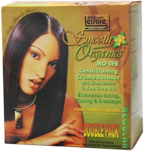 Relax with Leisure Organic No-Lye Relaxer - Regular Kit 2-Count (Pack of 6)