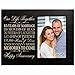 Fifteen year anniversary gift her him couple Engraved 15th year wedding celebration for husband wife girlfriend boyfriend frame holds 4x6 photo by LifeSong Milestones (Black)