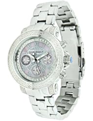 Luxurman Ladies Diamond Watch 0.30ct Pink