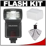 Precision Design DSLR300S Universal High Power Auto Flash with Zoom/Bounce/Swivel Head + Diffuser + Microfiber Cleaning Cloth for Sony Alpha DSLR A230, A290, A330, A390, A450, A500, A550, A850, A900 Digital SLR Cameras Precision Design DSLR300S Universal High Power Auto Flash with Zoom/Bounce/Swivel Head + Diffuser + Microfiber Cleaning Cloth for Sony Alpha DSLR A230, A290, A330, A390, A450, A500, A550, A850, A900 Digital SLR Cameras sony alpha dslr