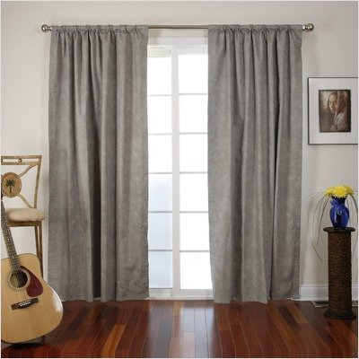 Single Panel Blackout Drapery in Brush Moss Size: 50 W x 95 H
