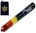CHAKRA MASSAGE WAND w/ Heart Chakra Pouch ~ 7 Stone Faceted Crystal Healing Wand ~ Red Jasper, Peach Aventurine, Golden Quartz, Green Aventurine, Lapis Lazuli, Sodalite, & Amethyst ~ 5" - 6" Long