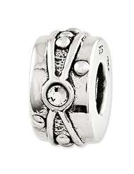 Sterling Silver Reflections Swarovski Elements Bead