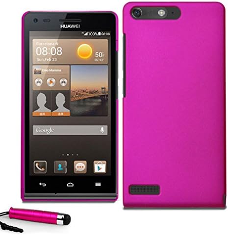 Huawei Ascend G6 Hybrid Hard Case Shell Cover Free Screen Protector & Stylus (Pink)