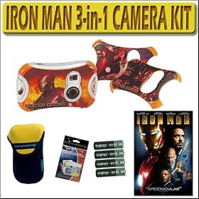Iron Man 3-in-One Digital Video PC-Web Camera Plus IRon Man DVD Accessory Bundle